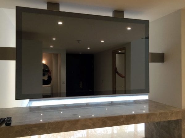 LCD Display with Mirror Overlay LCD Display with Mirror Overlay